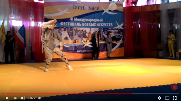 Видео с фестиваля боевых искусств — Цзинганцюань