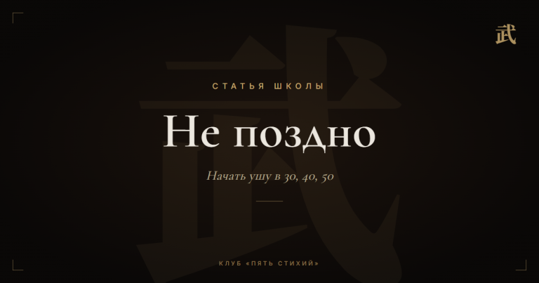 Можно ли начать ушу с нуля во взрослом возрасте — после 30, 40, 50